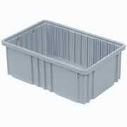 QUANTUM Divider Box, Gray, Polypropylene, 16-1/2 in L, 6 in H DG92060GY